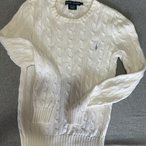 Ralph Lauren Cream Cable Knit Sweater